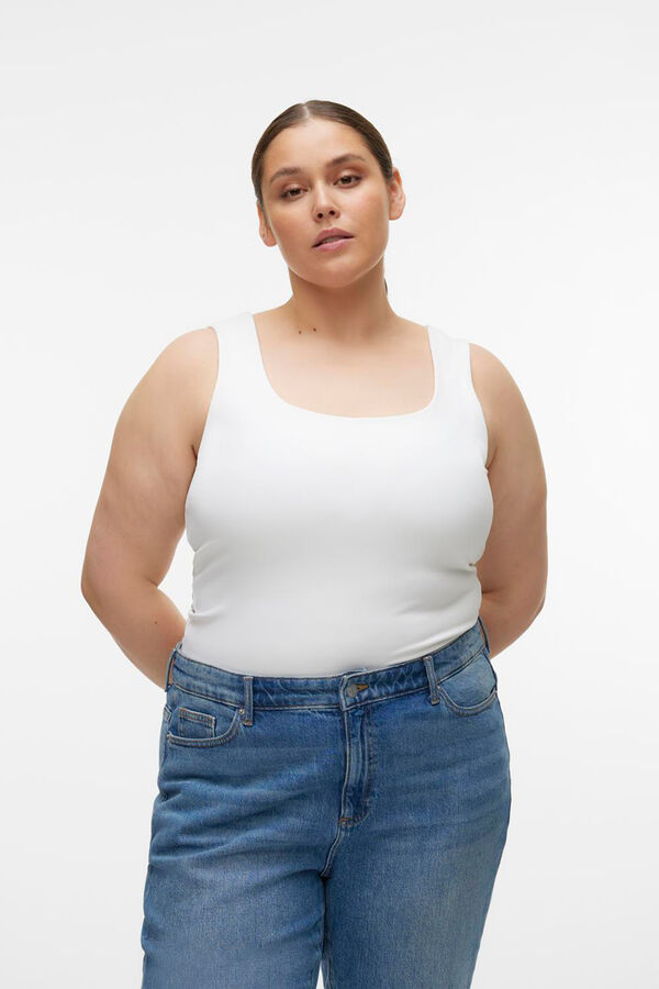 Vero Moda Curve Top tirante larga talha grande Branco