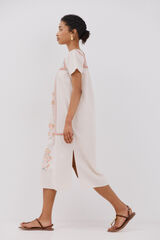 Cortefiel Vestido tunica bordada Multicolor