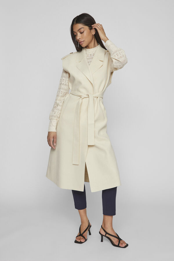 Vila Colete de malha Cinzento