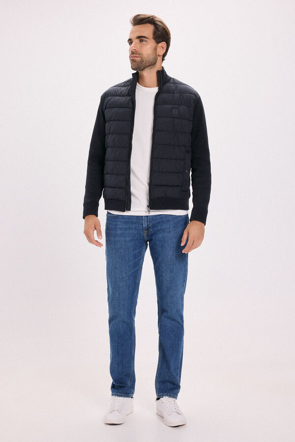 Jack & Jones Blus&atilde;o acolchoada leve Azul