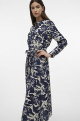 Vero Moda Vestido midi camiseiro Azul