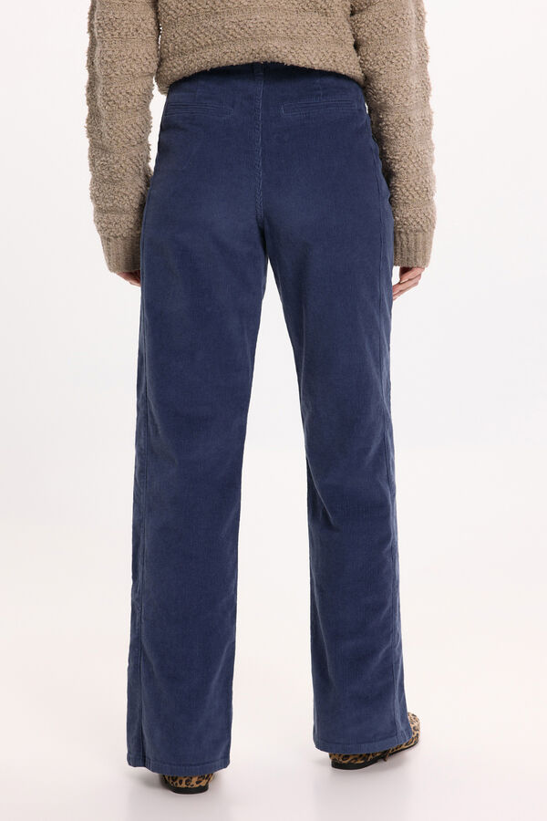 Vila Pantal&oacute;n ancho de micropana Azul marino