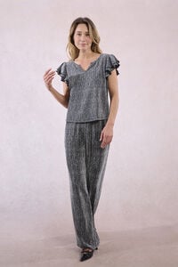 Molly Bracken Top de manga corta detalle volantes