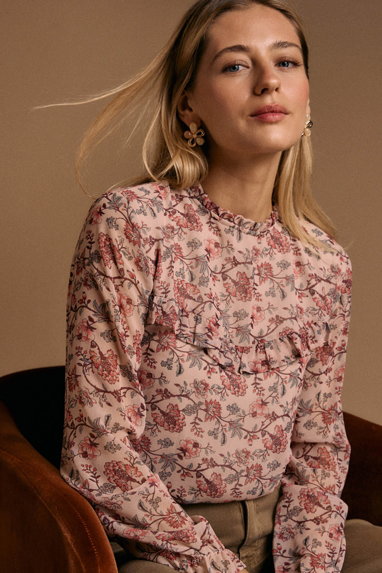 Pol&iacute;n Et Moi Blusa estampado flores Brisa