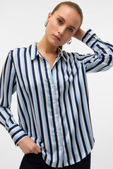 Vero Moda Camisa riscas manga comprida Azul