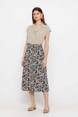 Cortefiel Saia capa midi Tostado