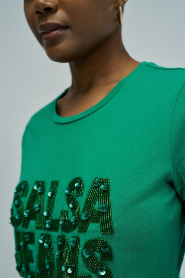 Salsa Jeans T-shirt de manga curta Verde
