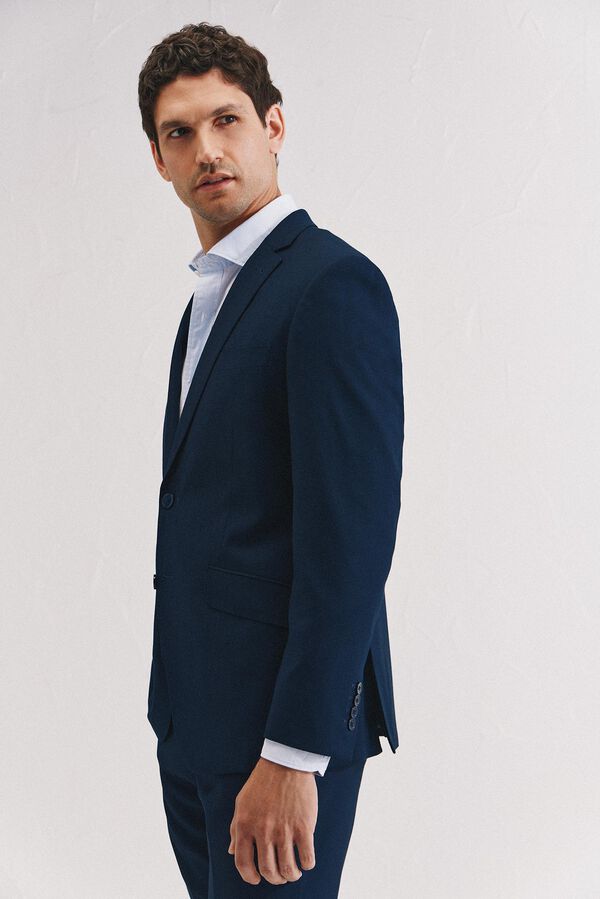 Cortefiel Americana ojo de perdiz azul serie XXI Azul oscuro