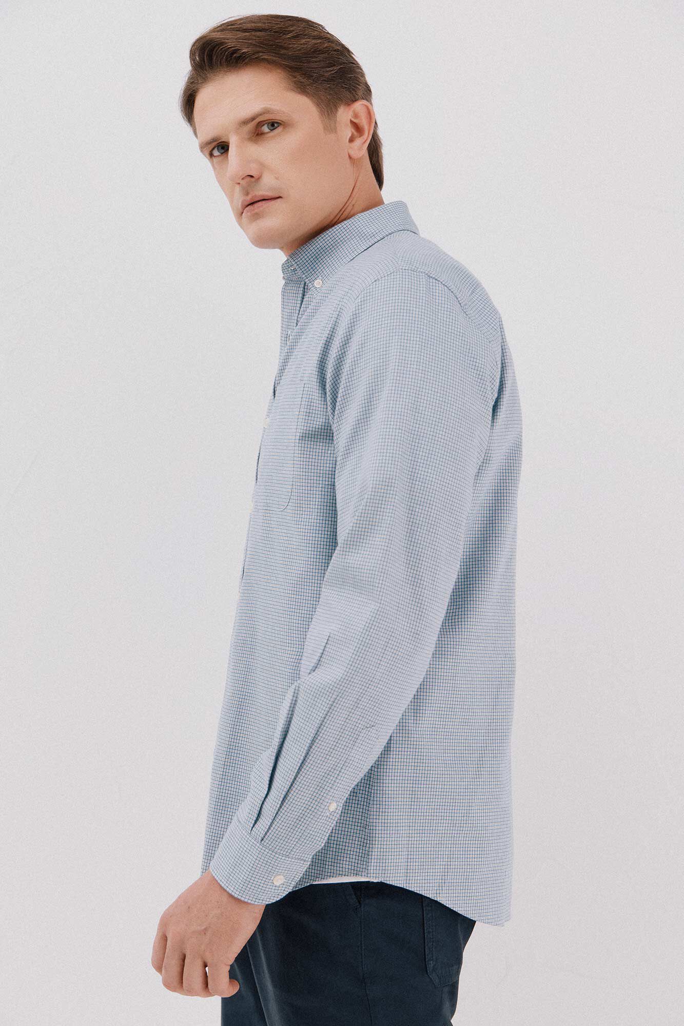 Cortefiel Camisa twill xadrez