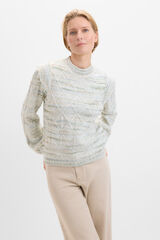 Cortefiel Jersey hilo estampado Verde