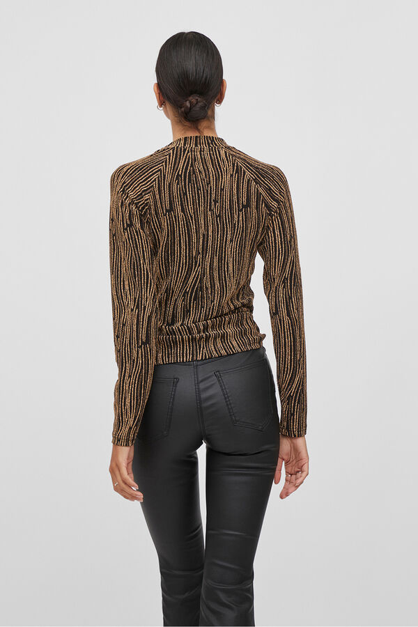 Vila Top de manga larga con l&uacute;rex Camel