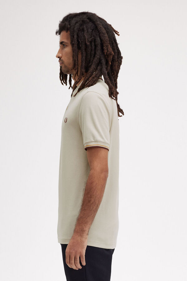 Fred Perry Polo con dos tonos Fred Perry Beige