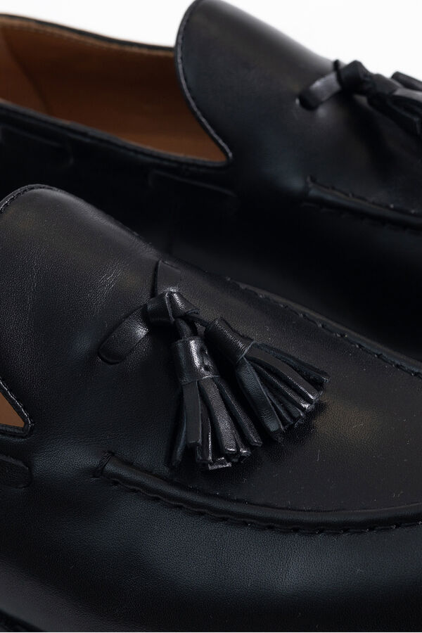 PuroEGO Mocas&iacute;n borlas Negro