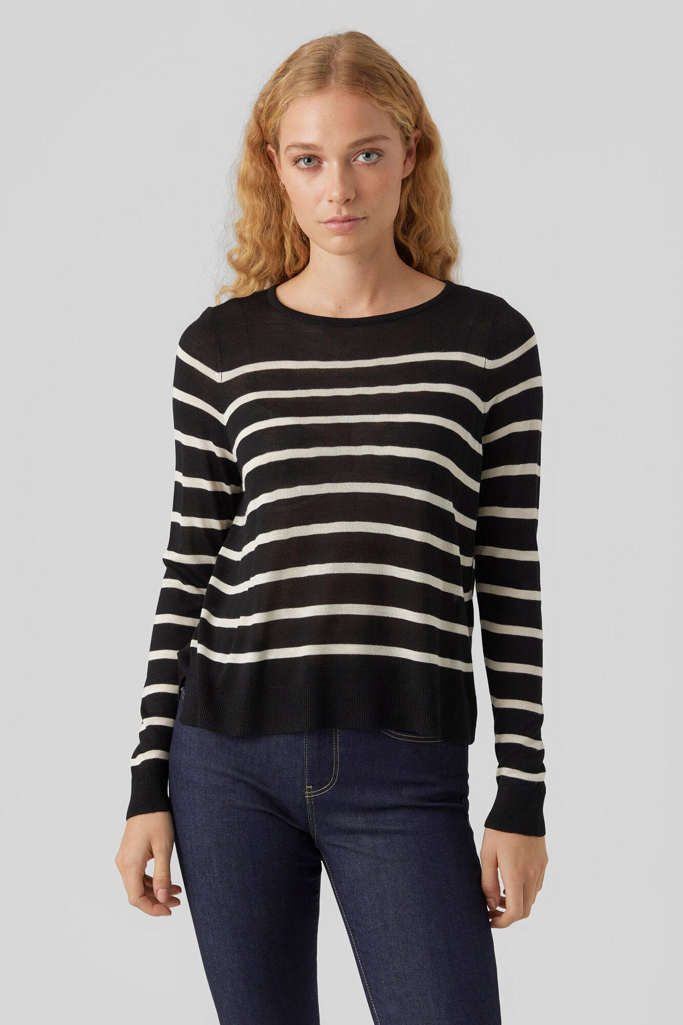 Vero Moda Jersey fino de cuello redondo