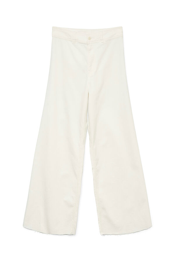 Vero Moda Jeans tiro alto ancho Blanco