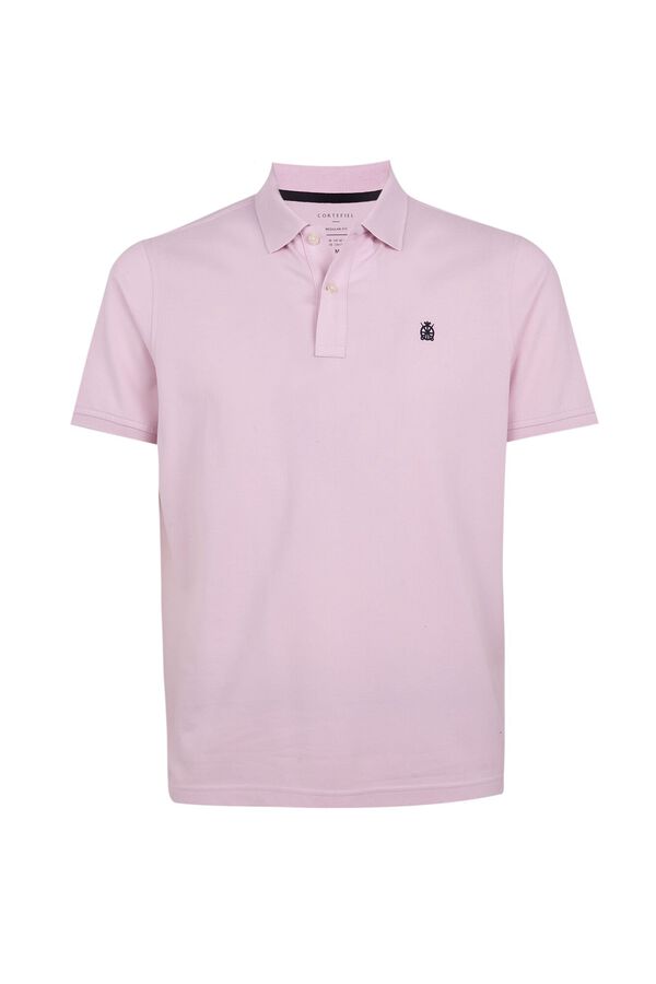 Cortefiel Polo b&aacute;sico piqu&eacute; Rosa