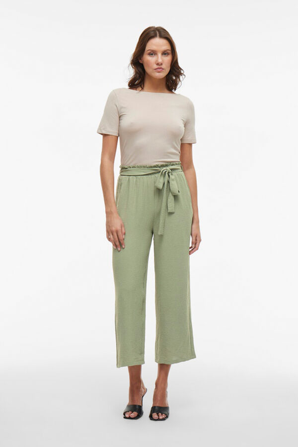 Vila Pantal&oacute;n culotte con cintura alta Verde oscuro