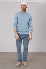 OOTO Jersey cuello redondo algodón Azul