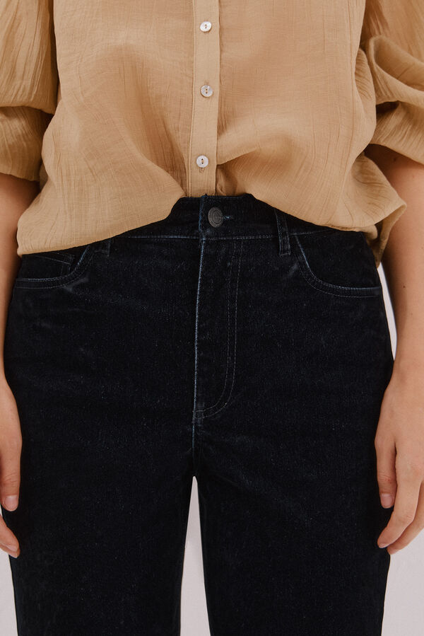 Cortefiel Jeans Rectos Velvet Negro