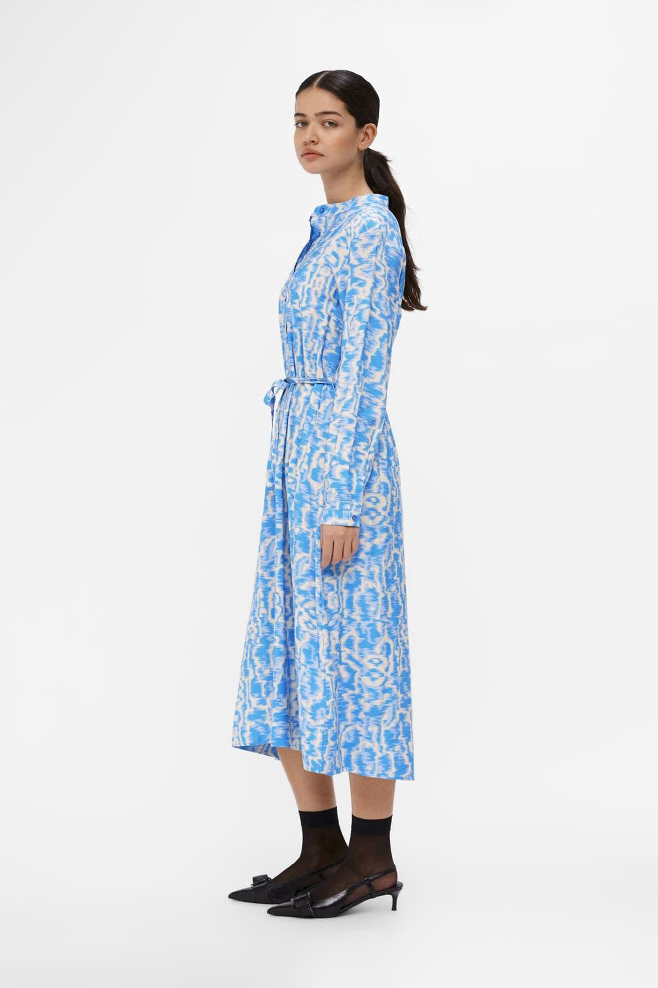 Object Vestido camiseiro estampado