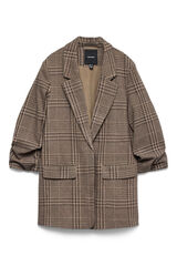 Vero Moda Blazer con manga 3/4 Marr&oacute;n oscuro