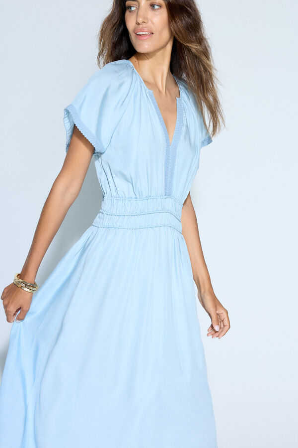 Slowlove Vestido vaquero Tencel Azul