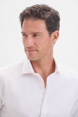 Cortefiel Camisa pinpoint liso f&aacute;cil de engomar Branco