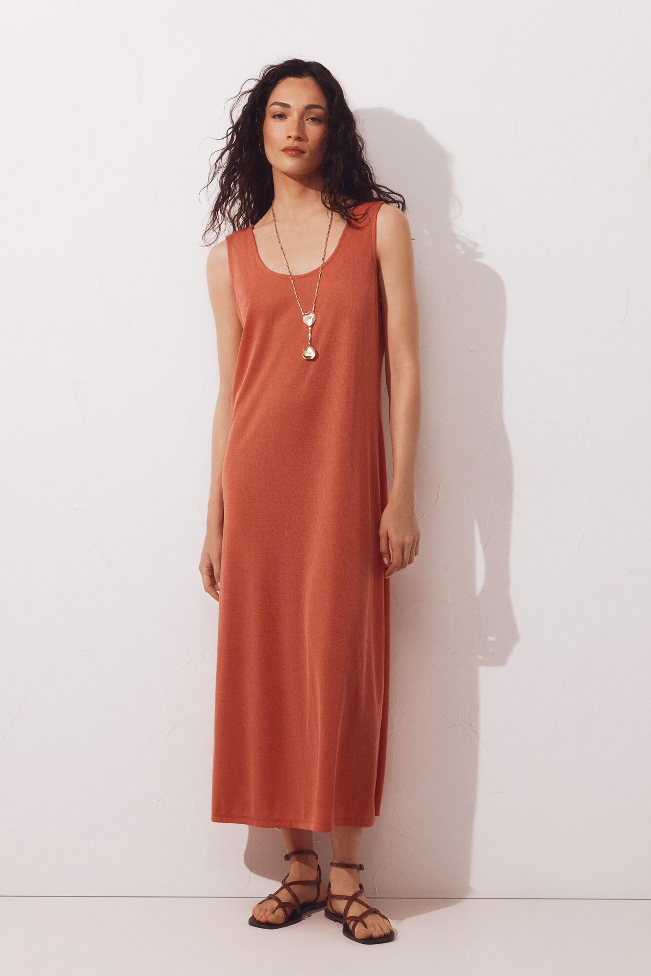 Cortefiel Vestido de punto tirantes