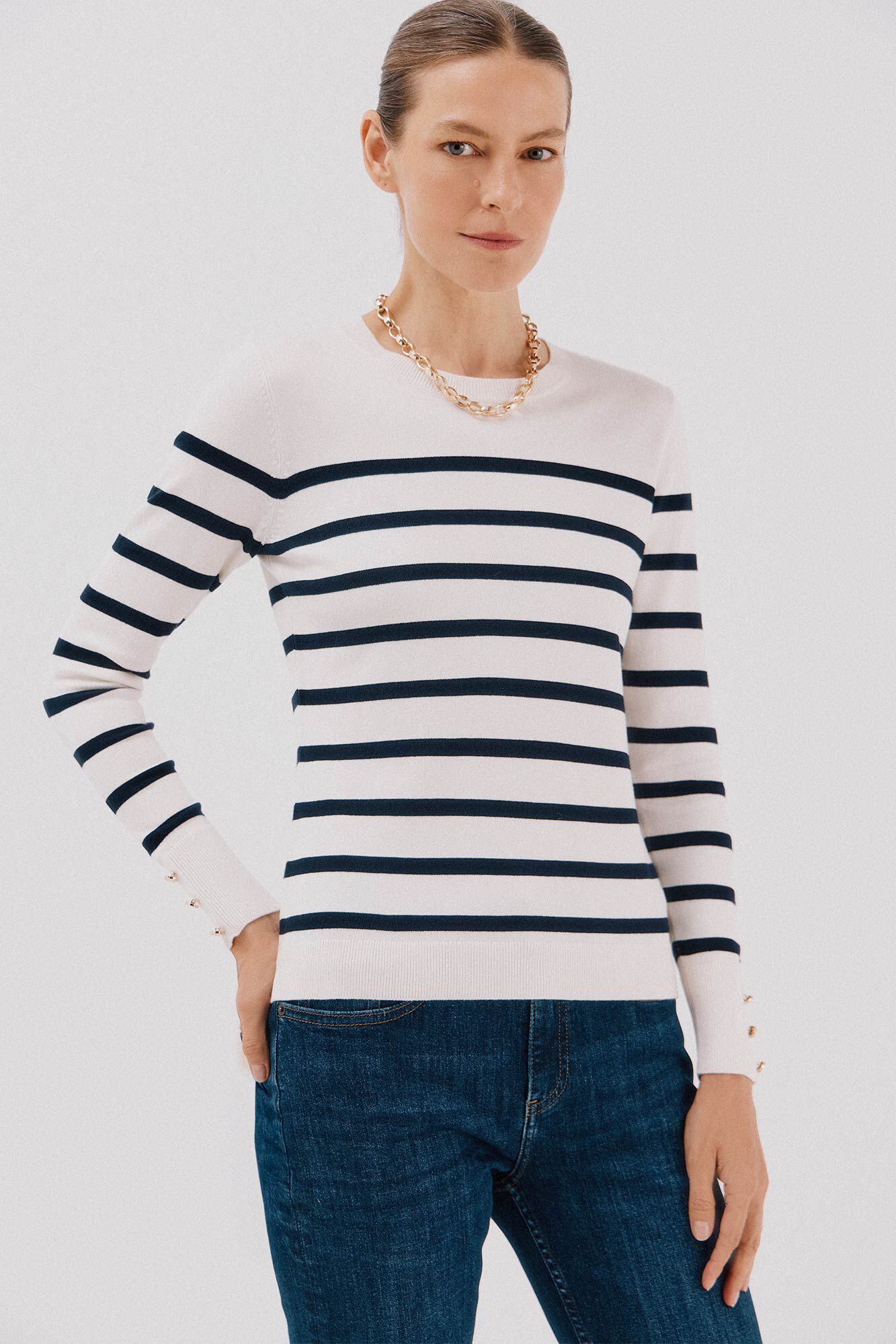 Cortefiel Su&eacute;ter de listras