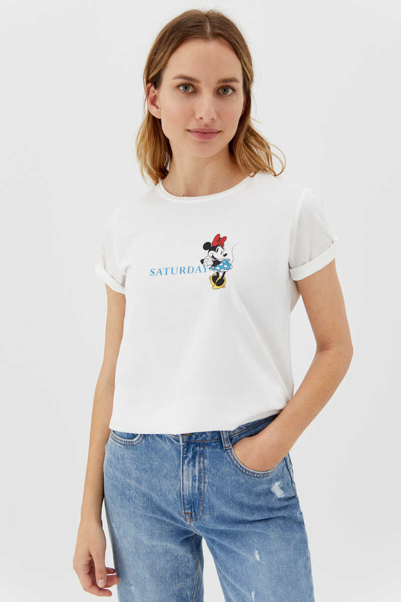 Cortefiel T-shirt da Disney Ecru