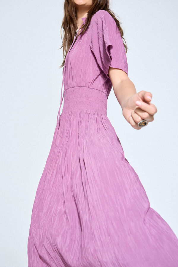 Slowlove Vestido largo Tie-Dye Marrón