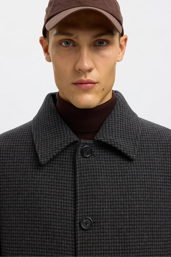 Selected Abrigo largo lana Gris oscuro