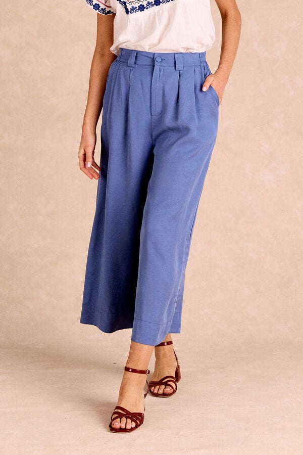 Pol&iacute;n Et Moi Pantal&oacute;n fluido Enea Azul