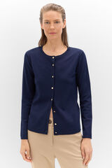 Cortefiel Chaqueta b&aacute;sica punto Azul marino