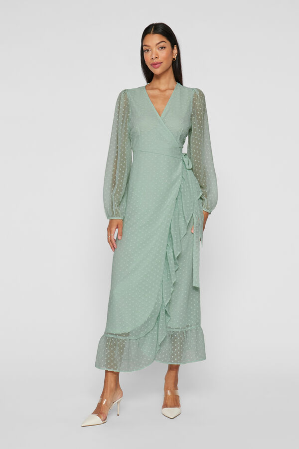 Vila Vestido midi fiesta Verde
