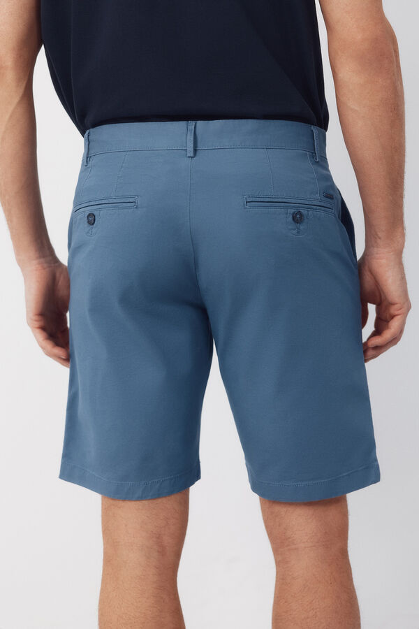 Cortefiel Bermuda chino leve Azul