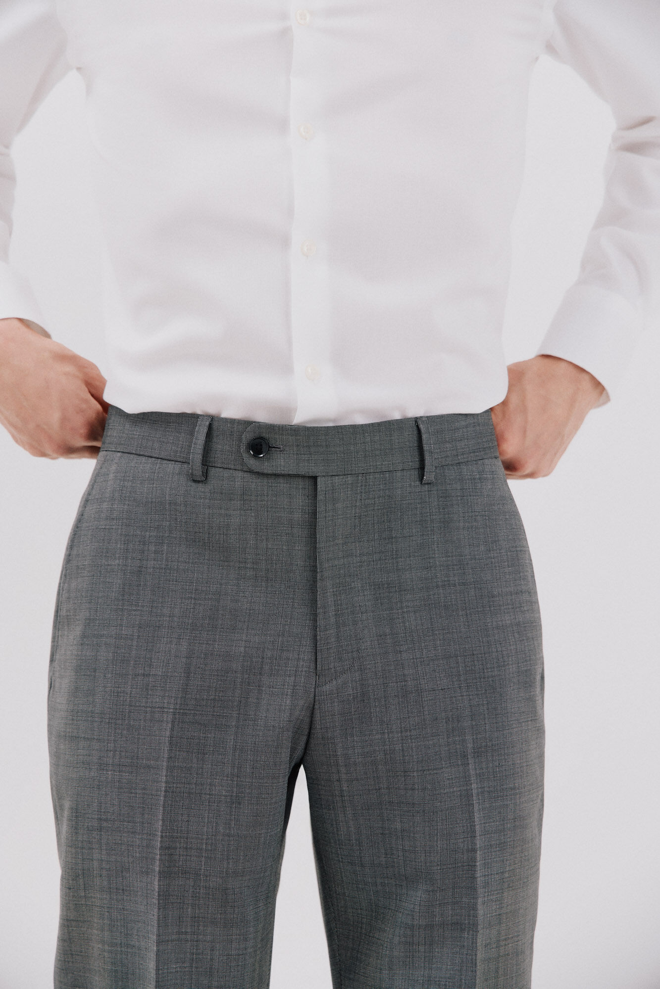 Cortefiel Pantal&oacute;n gris slim fit