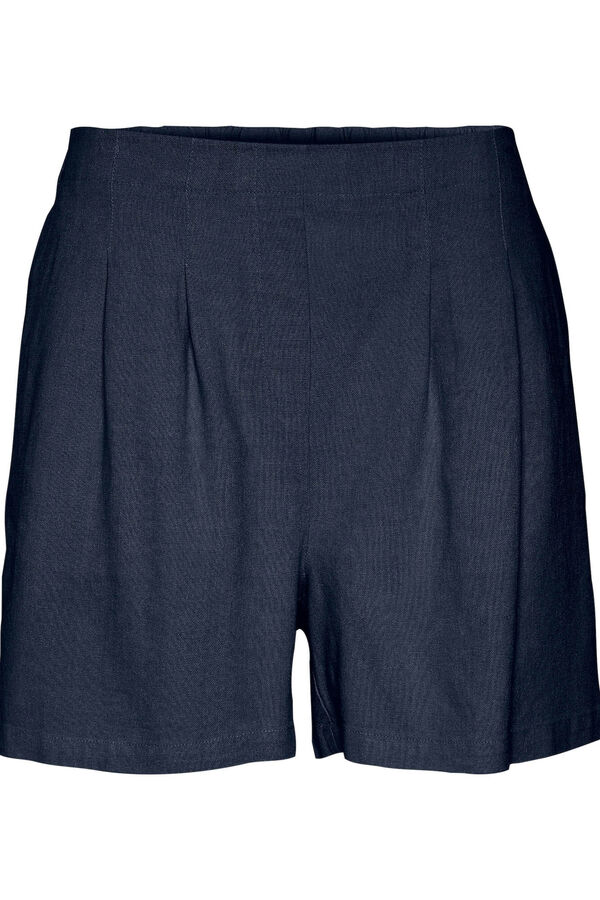 Vero Moda Calções de linho Azul