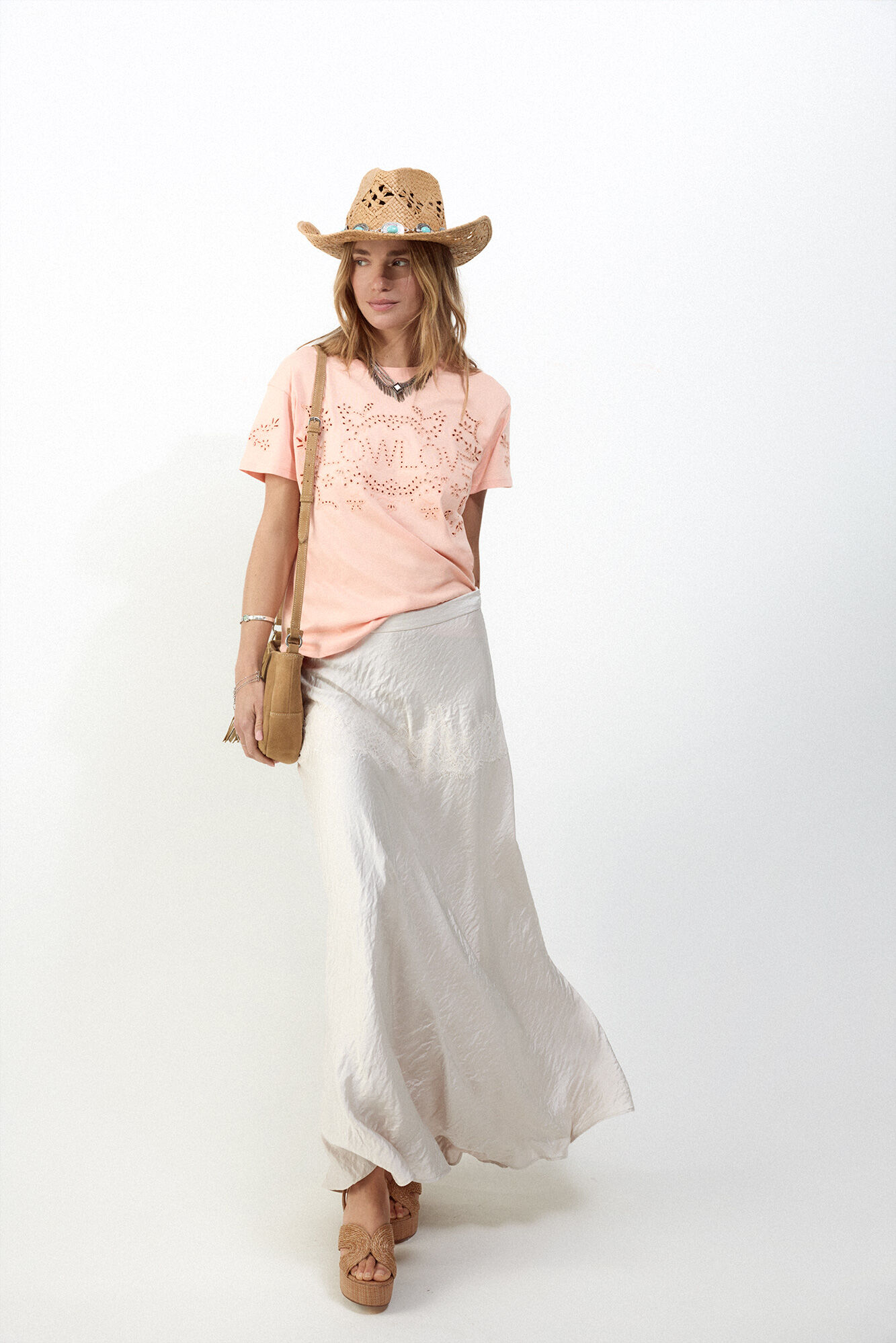 Slowlove Camiseta bordado