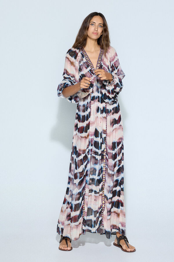Slowlove Vestido largo estampado Multicolor