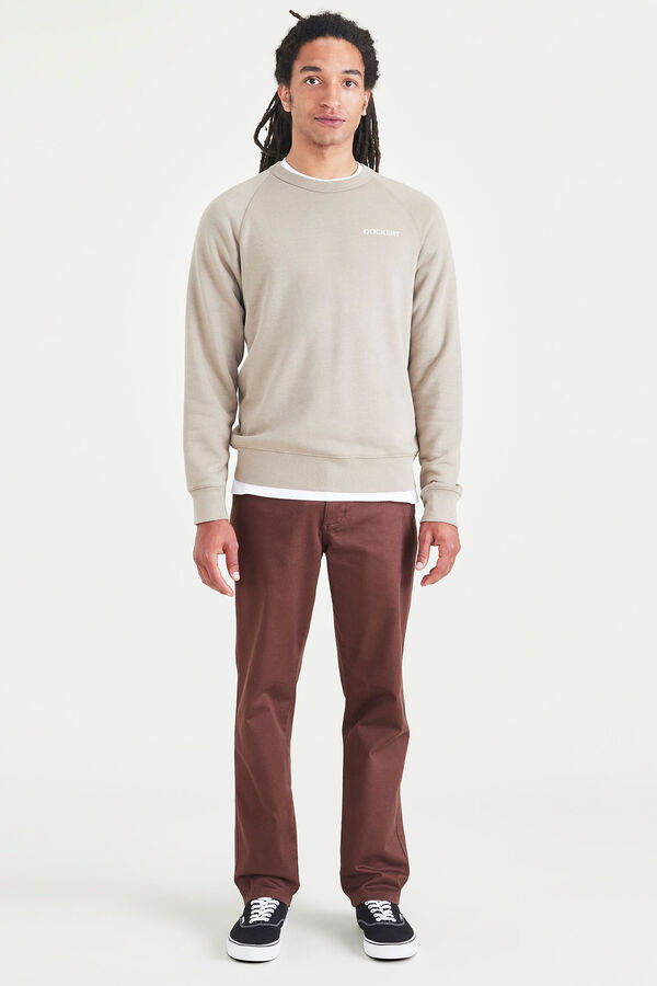 Dockers Pantalones chinos slim fit Marr&oacute;n