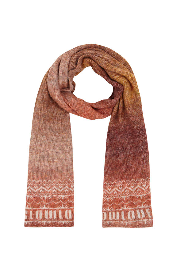Slowlove Bufanda logo Estampado naranja