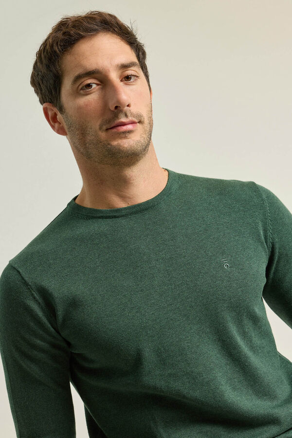 PuroEGO Jersey cuello redondo Verde