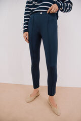 Cortefiel Leggings de malha femininas Azul