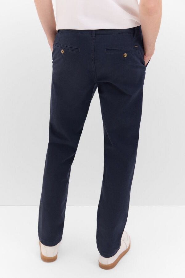 Cortefiel Pantal&oacute;n chino slim fit Azul marino