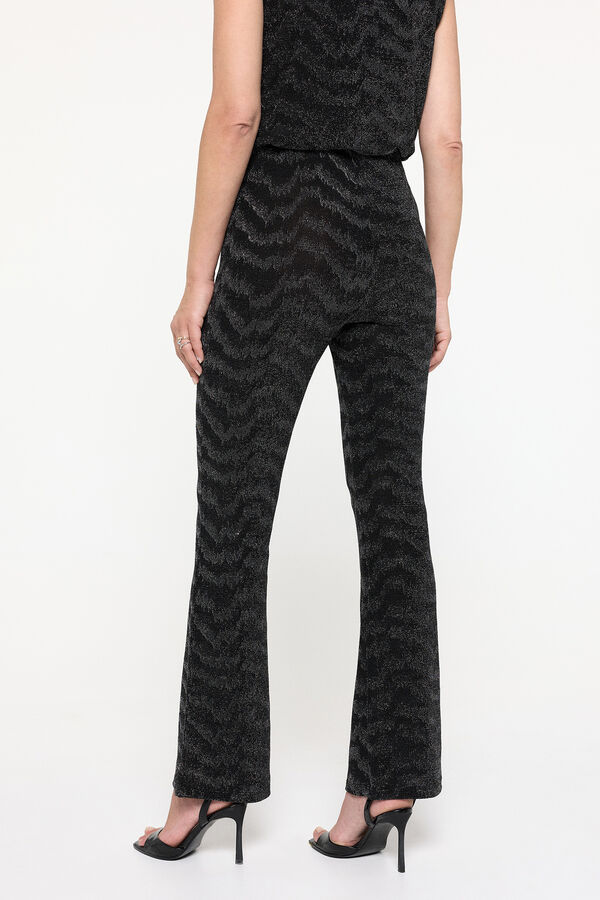 Vero Moda Calças de lurex Preto