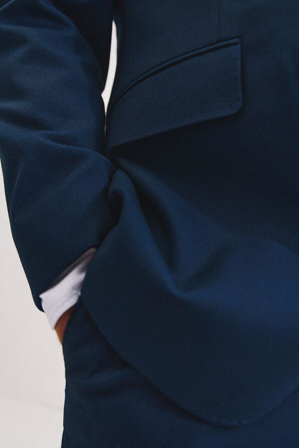 Cortefiel Americana ojo de perdiz azul serie XXI Azul oscuro