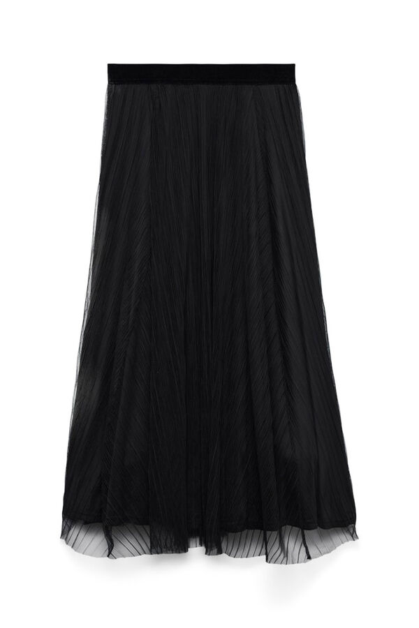 Vero Moda Falda midi de tul Negro