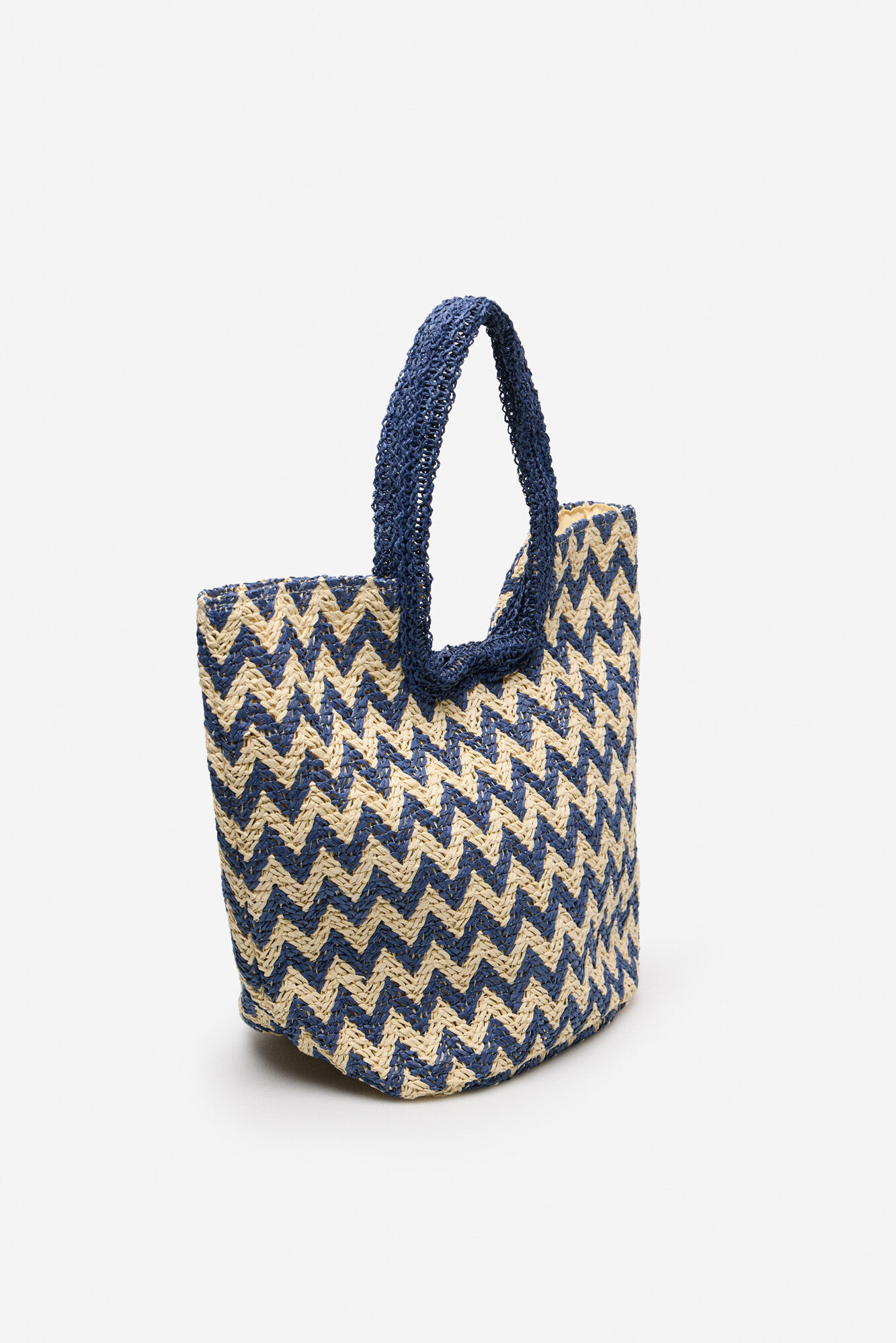 Cortefiel Bolsa tote com estampado espiga