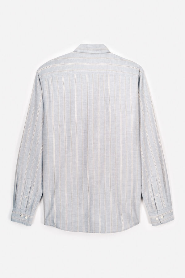 OOTO Camisa rayas relaxed fit Azul